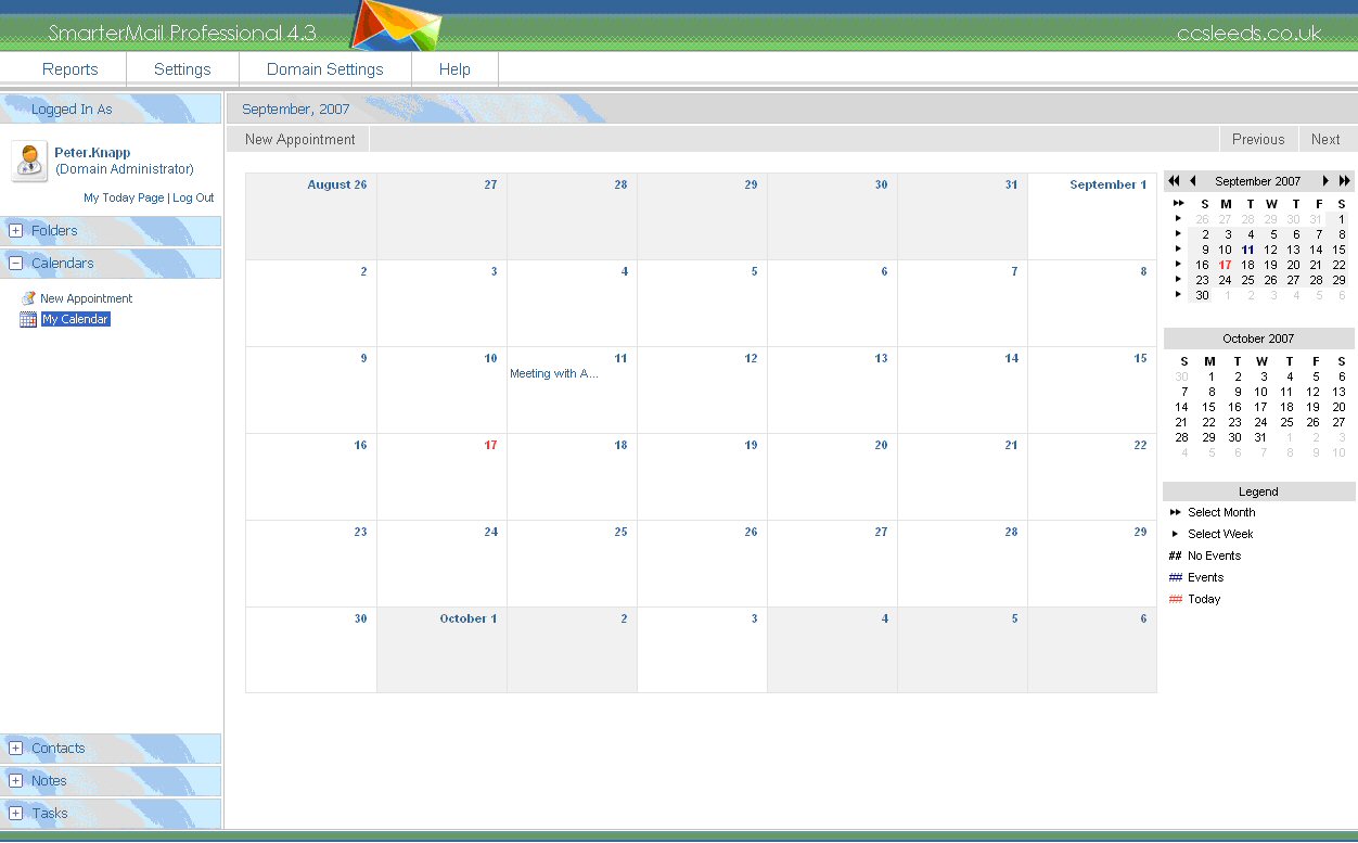 Email calendar calendar features CCS Leeds
